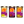 Three jars of Aguá de Madre Remedio with colorful labels on a white background
